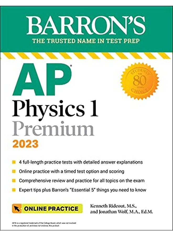 Ap Physics 1 Premium 2023 4 Practice Tests Comprehensive Review Online Practice